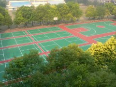 湖北潛江市竹根灘高級中學硅PU球場