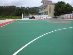 江西油山鎮硅PU籃球場